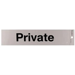 SANDLEFORD SIGNS SELF ADHESIVE 245x58mm Private
